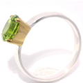 Ring Peridot teilvergoldet 5µ