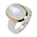 Bague Rainbow Moonstone, argent sterling 925,...