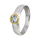 Ring Aquamarin - teilvergoldet 5µ