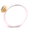 Ring Aquamarin teilvergoldet 5µ