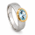 Ring Aquamarin teilvergoldet 5µ