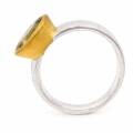 Ring Aquamarin teilvergoldet 5µ