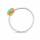 Partly gold-plated opal ring, 5µ