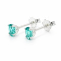 Clous doreilles Indigolite Tourmaline