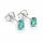 Indigolite tourmaline stud earrings