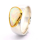 Gold-soldered opal ring with 750 gold