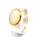 Bague en opale noble soudée à lor avec de lor 750