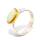 Bague en opale noble soudée à lor avec de lor 750