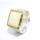 Gold-soldered opal ring with 750 gold