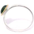 Ring star sapphire partly gold-plated 5µ