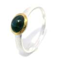 Ring Sternsaphir teilvergoldet 5µ