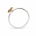 Ring Imperial Topaz partly gold-plated 5µ