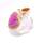 Ring Kombi Kobaltcalzit, Citrin, Saphir, Diamant teilvergoldet 5µ