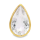 Pendant rock crystal partly gold-plated 5µ