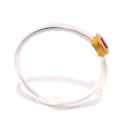 Ring Spinell, teilvergoldet 5µ