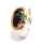 Bague Boulder Opal partiellement plaquée or 5µ