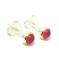 Ohrstecker Turmalin teilvergoldet 5µ