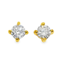 Ohrstecker Diamant Lab Grown 0,06ct F-VS teilvergoldet...