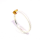 Ring ruby natural partly gold-plated 5µ