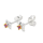 Ohrstecker Rubin natur teilvergoldet 5µ
