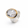 Ring Bergkristall teilvergoldet 5µ