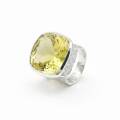 Bague quartz citron