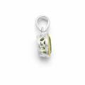 Peridot pendant, partly gold-plated 5µ