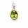 Peridot pendant, partly gold-plated 5µ