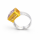 Ring Kunzite partly gold-plated 5µ