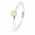 Bague diamant synthétique 0,15 ct - partiellement plaquée or 5 µ