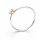 Ring with lab-grown diamond, 0.15 ct – partly gold-plated, 5 µ