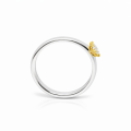 Ring Diamant Lab Grown 0,25ct - teilvergoldet 5µ