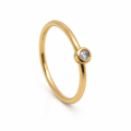 Bague diamant or 750
