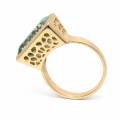 Bague aigue-marine 8,2 ct, or 585