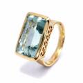 Ring Aquamarin 8,2ct 585er Gold