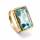 Bague aigue-marine 8,2 ct, or 585