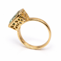Bague aigue-marine 5,0 ct, or 585