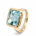 Ring Aquamarin 5,0ct 585er Gold