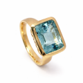Ring Aquamarin 5,0ct 585er Gold