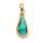 Boulder opal pendant in 585 gold