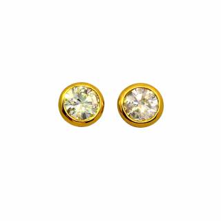 Diamond stud earrings in 750 gold