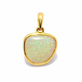 Pendentif opale fine, or 585, 1,9 g (7,1 ct)