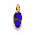 Anhänger Boulder Opal, Diamant 0,12ct 750er Gold