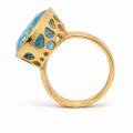 Ring Aquamarin 11,6ct 585er Gold