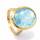 Aquamarine ring, 11,6 ct, 14 carat gold