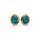 Ear studs with precious opal in 585 gold