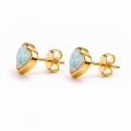 Ohrstecker Edelopal 750er Gold