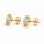 Ear studs with precious opal, 750 gold