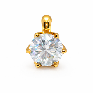 Anhänger Diamant 1,0ct Lab Grown vergoldet 5µ