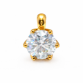 Anhänger Diamant 1,0ct Lab Grown vergoldet 5µ